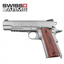 Swiss Arms SA P1911 Pistola 4.5MM Co2 Plata/Madera