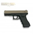 Golden Hawk  Tipo Glock - TAN-Negra - METAL - Pistola muelle - 6mm
